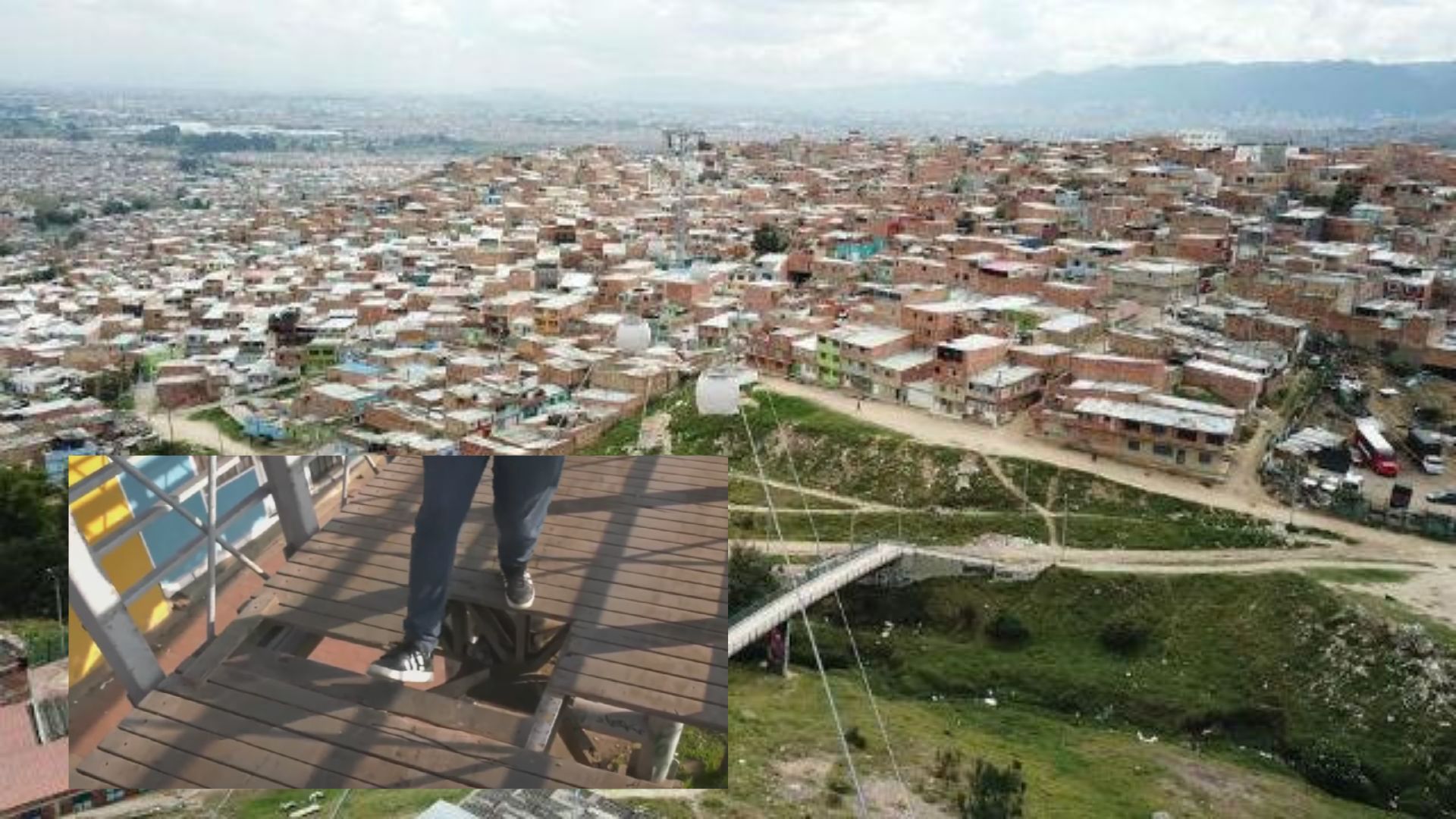 El puente está quebrado: habitantes de Bosa denuncian huecos y daños en el puente Getsemaní