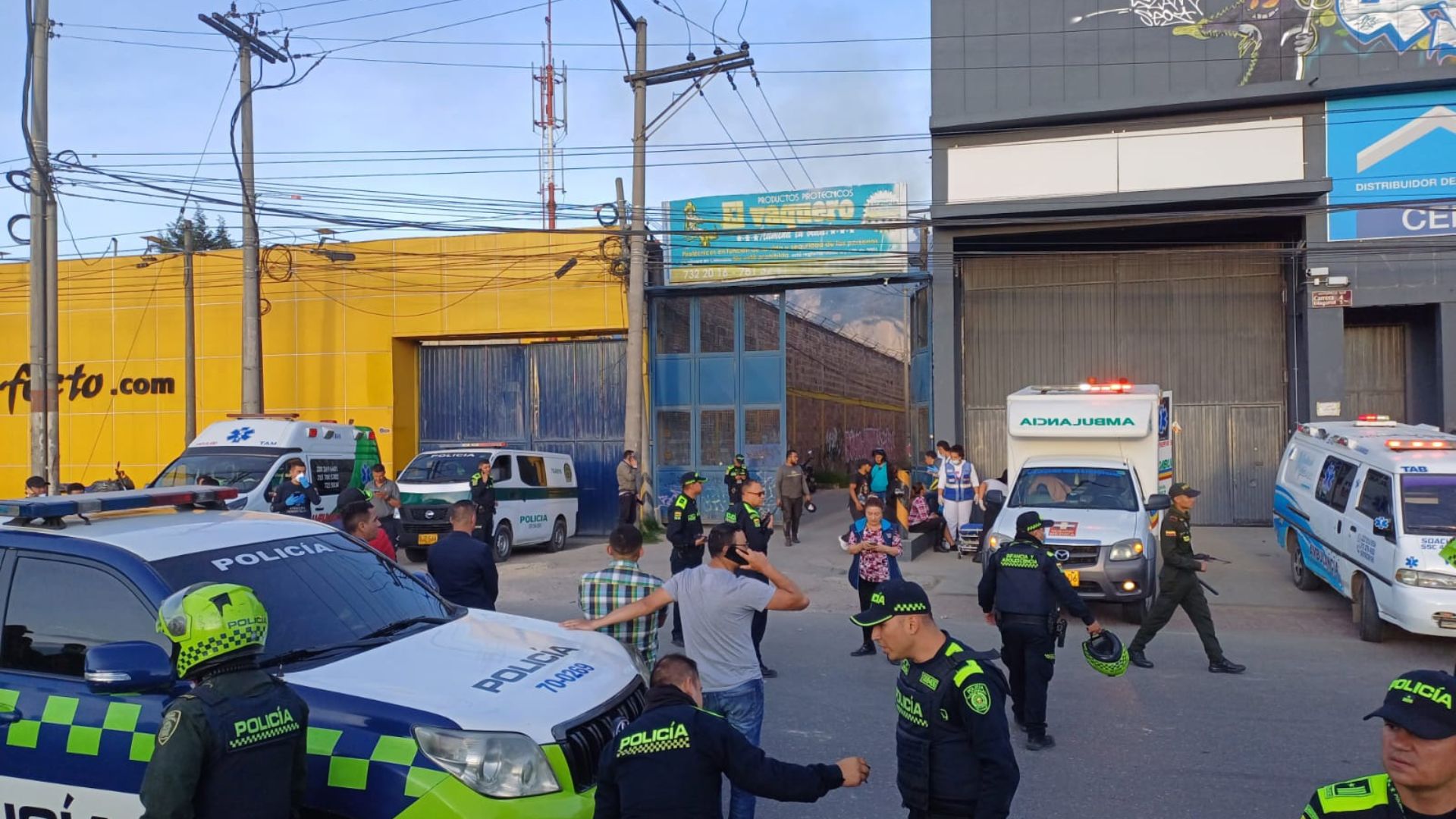 Explosión en fábrica de Soacha: cuatro heridos siguen hospitalizados