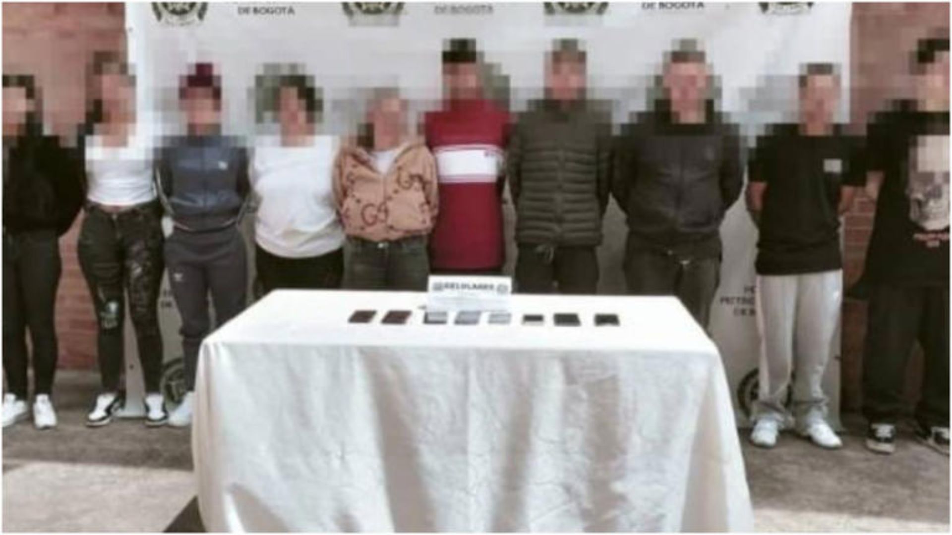 Capturan a 8 miembros de ‘Las sombras’, banda dedicada al robo en la modalidad de paseo millonario.
