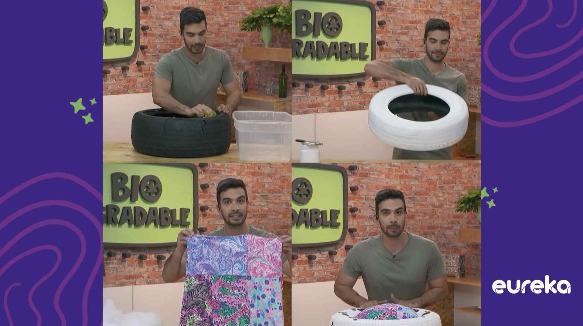 Haz una cama para tu mascota con llantas usadas