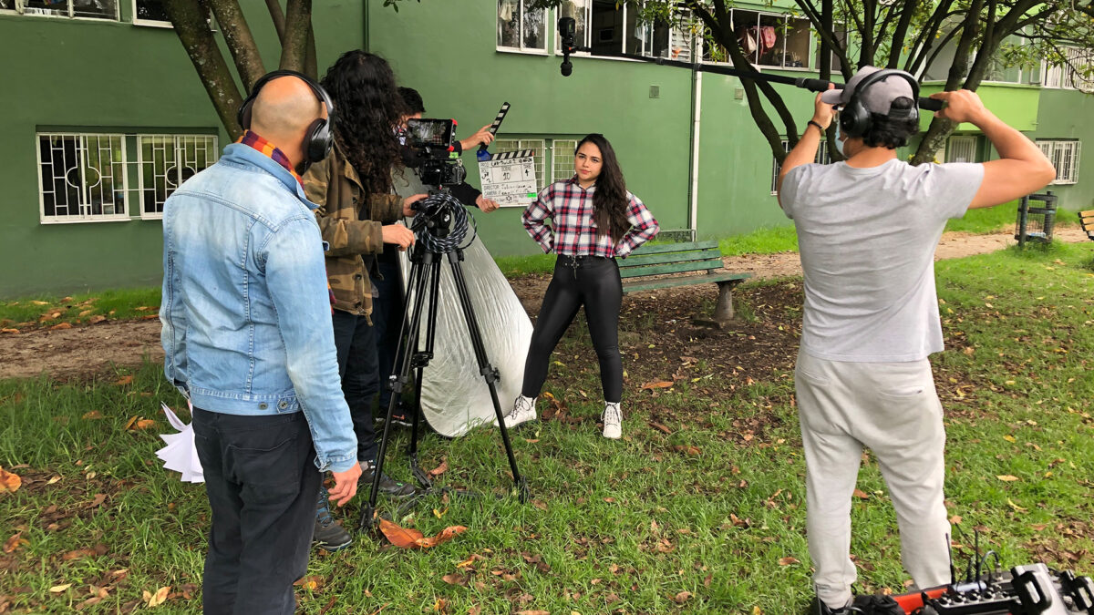 Isabella Sierra en rodaje