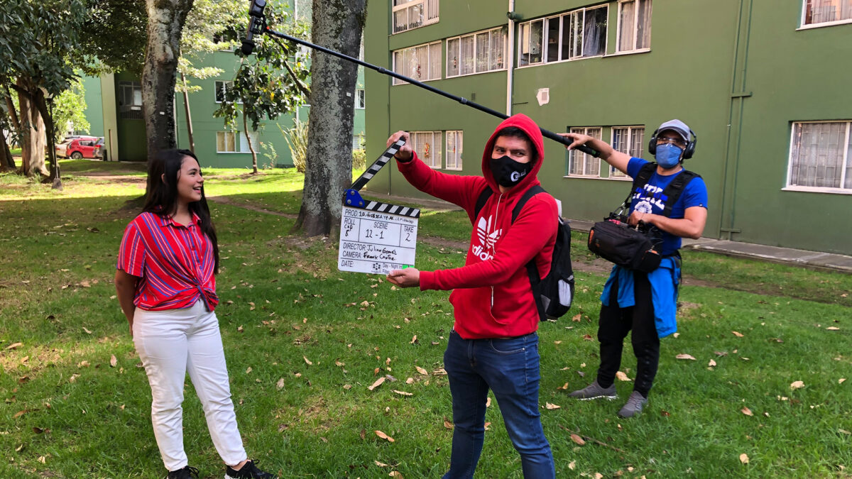 Isabella Sierra en rodaje