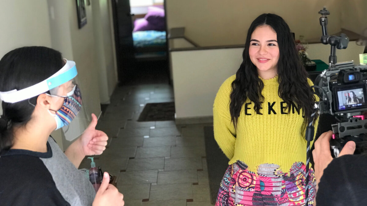 Isabella Sierra en rodaje