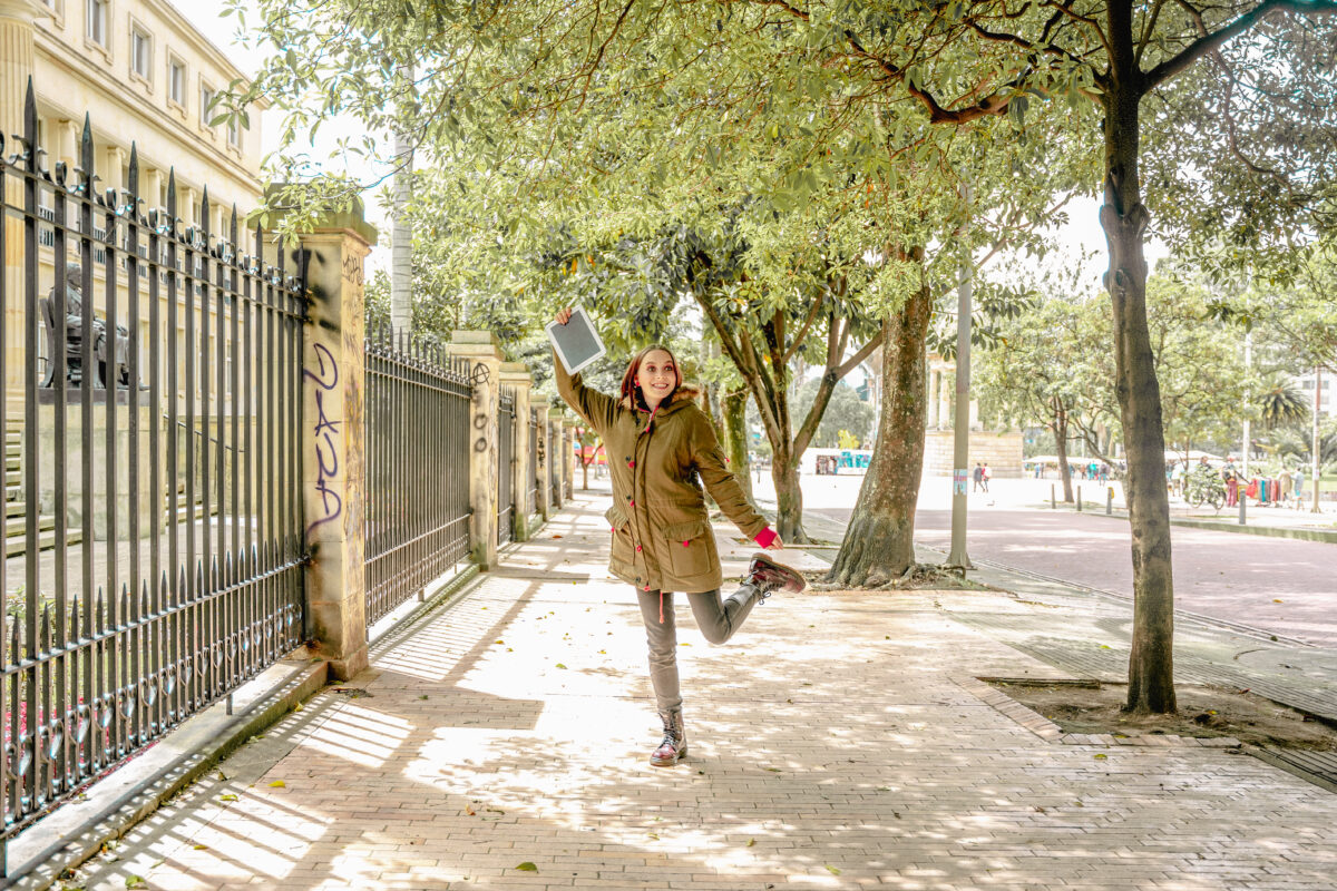 Sole en el centro de la ciudad